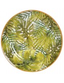 Bajoplato 33 cm polipropileno tropical hojas grandes