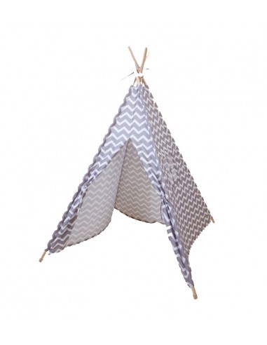 Tipi zig zag gris