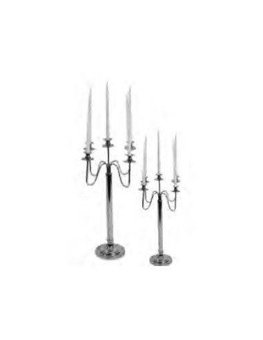 Candelabro plata 75x43x43 cm