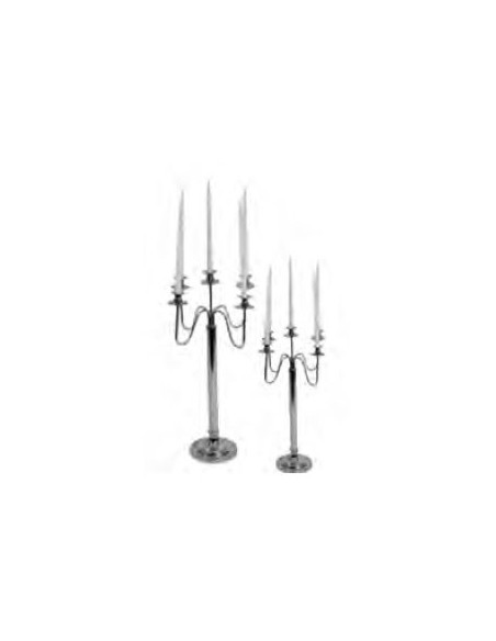 Candelabro plata 75x43x43 cm
