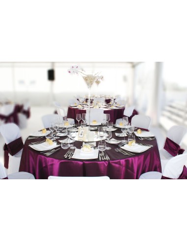 Purple bow for chair