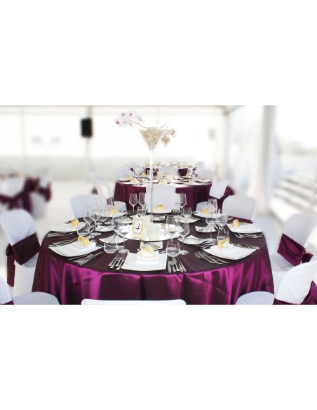 Purple bow for chair