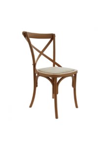 Silla Cross Back madera envejecida