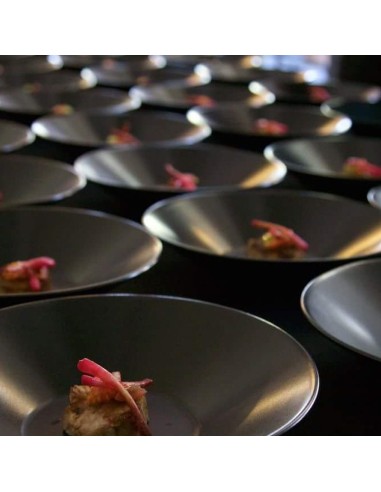 Black wok plate