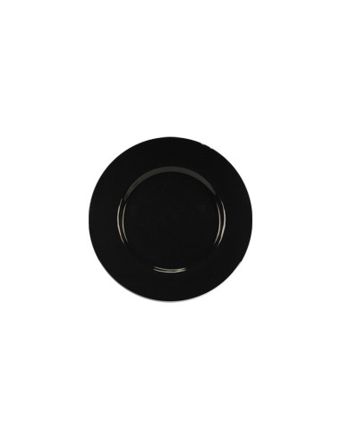 Black glass bread plate 15 cm - Black