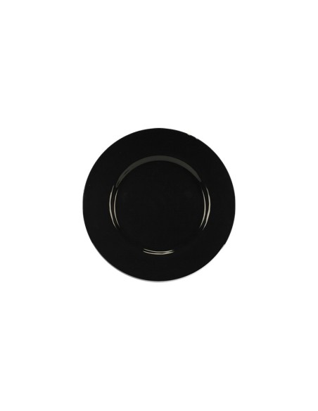 Black glass bread plate 15 cm - Black