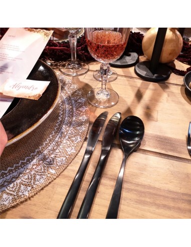 Black Table Knife