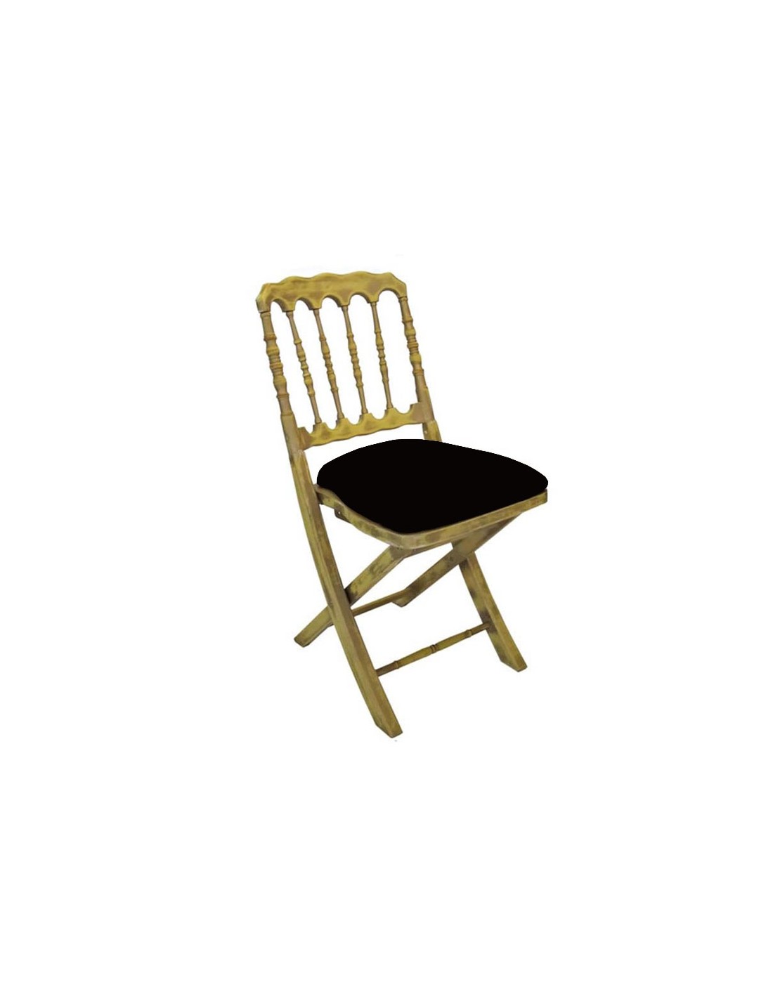 el plastico rápido aire Cojín polipiel negro para silla Napoleón