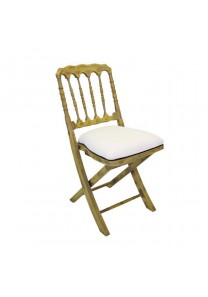 Cojín polipiel blanco para silla Napoleón