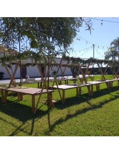 Mesa de madera 4 patas