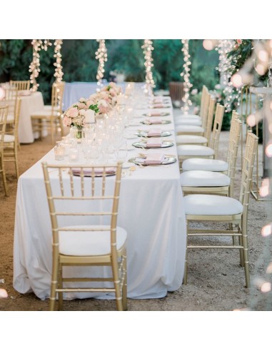 Round white tablecloth 352 cm