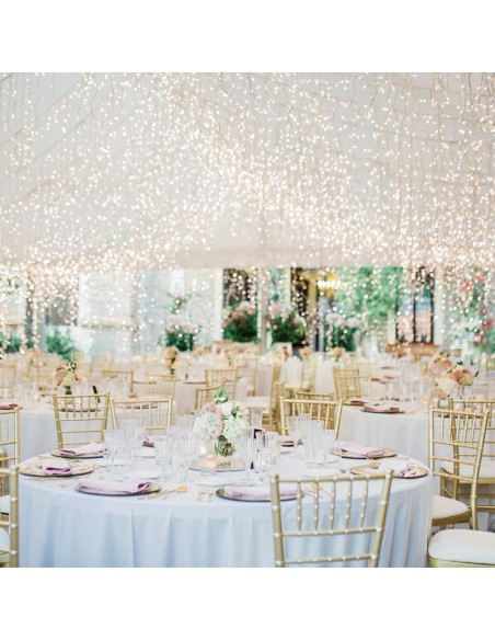 Round white tablecloth 352 cm