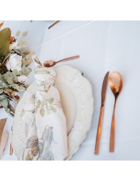 Round white tablecloth 352 cm