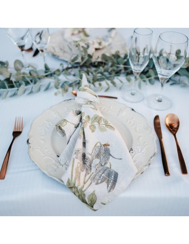 Round white tablecloth 352 cm