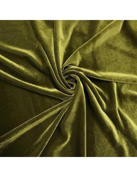 Green velvet round tablecloth