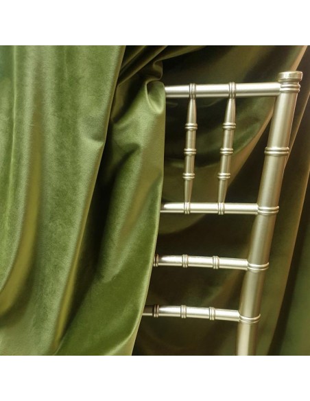 Green velvet round tablecloth