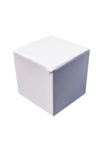 Puff cubo blanco