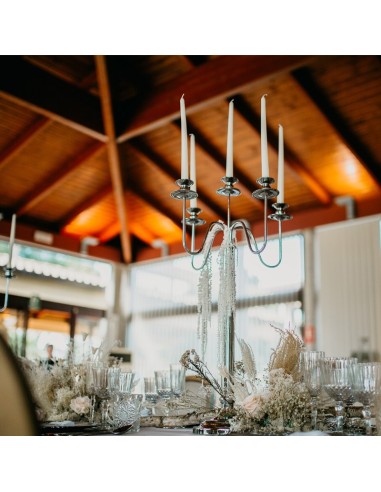Medium silver candlestick