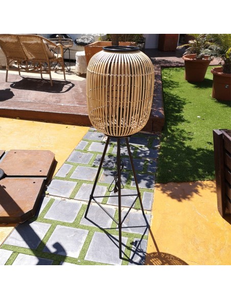 Bamboo floor lamp