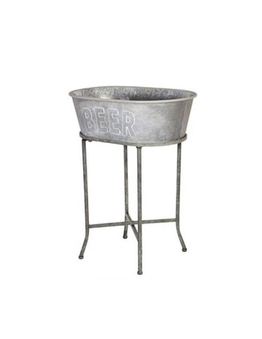 Metal bucket with stand