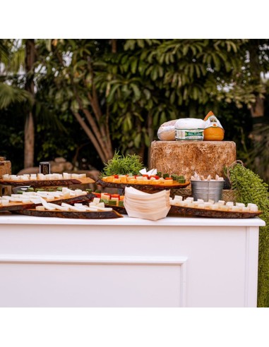 White wood bar
