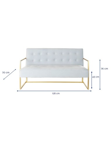 Golden blue sofa