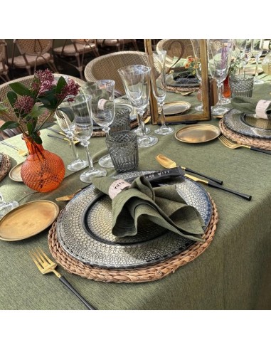 Eclipse gold table spoon black handle