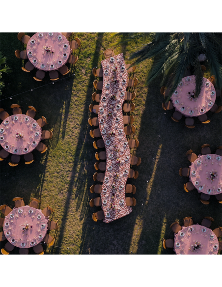 Pink blush tablecloth