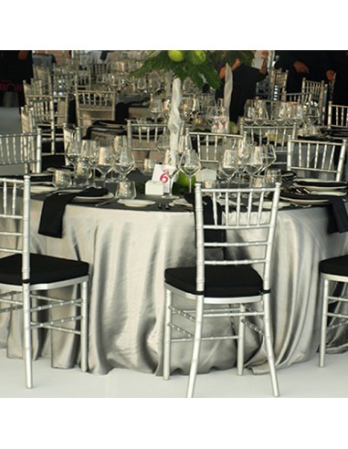 Mantelería Luxury Tafetán Gris