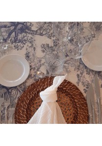 Mantelería Toile de Jouy Provenza azul