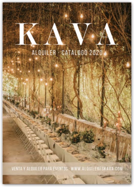 Descarga nuestro catálogo de alquiler de material para bodas y eventos